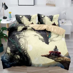 3D Bedding Dragon print Print Duvet Cover Bedding Sets Comforter Cover with 1 print Print Duvet Cover or Coverlet，2 Pillowcases for Double/Queen/King