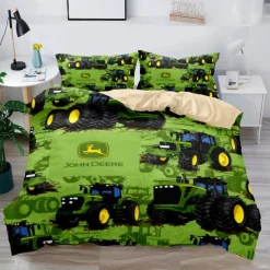 3D Bedding Farm Tractor print Print Duvet Cover Bedding Sets Comforter Cover with 1 print Print Duvet Cover or Coverlet，2 Pillowcases for Double/Queen/King