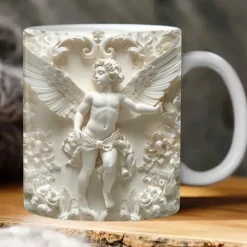 3D Jesus Mug 3D Print Coffee Cup Mug Gift for Christians White Ceramics 330ml 12oz Birthdays Anniversaries Christmas Weddings Best Gifting Ideas for Christian