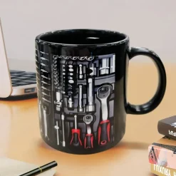 3D Print Mechanic Toolbox Set Mug, Ceramic Coffee Mug, Mechanic Toolbox Print Cup,Gifts for Men