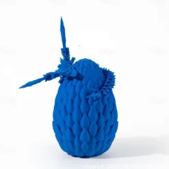3D Printed Dragon Egg Rainbow Flying Dragon in Colorful Eggs Fidget Toy for Birthday Gift Flexible Desk Figure Decor