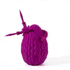 3D Printed Dragon Egg Rainbow Flying Dragon in Colorful Eggs Fidget Toy for Birthday Gift Flexible Desk Figure Decor