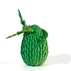 3D Printed Dragon Egg Rainbow Flying Dragon in Colorful Eggs Fidget Toy for Birthday Gift Flexible Desk Figure Decor