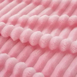 3D Ribbed Jacquard Fleece Flannel Velvet Plush Decorative Bed Blanket - Super Soft, Plush, Fluffy, Fuzzy, Warm, Cozy Perfect for Couch, Bed, Sofa in Fall Winter