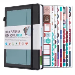 Daily Planner Notebook Productivity Planner Weekly & Monthly Planner Appointment Book To-Do List & Notebook A5 Size 1 PCS