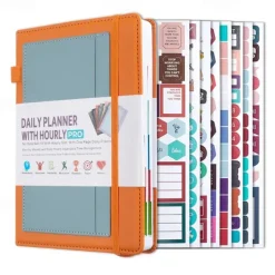 Daily Planner Notebook Productivity Planner Weekly & Monthly Planner Appointment Book To-Do List & Notebook A5 Size 1 PCS