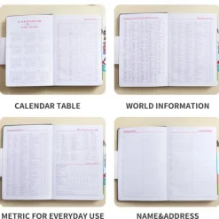 Daily Planner Notebook Productivity Planner Weekly & Monthly Planner Appointment Book To-Do List & Notebook A5 Size 1 PCS