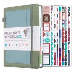 Daily Planner Notebook Productivity Planner Weekly & Monthly Planner Appointment Book To-Do List & Notebook A5 Size 1 PCS
