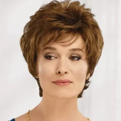 Daisy WhisperLite Wig Updated Shag Wig with Flirty Fringe and Flattering Layers / Multi-Tonal Shades of Blonde Silver Brown and Red