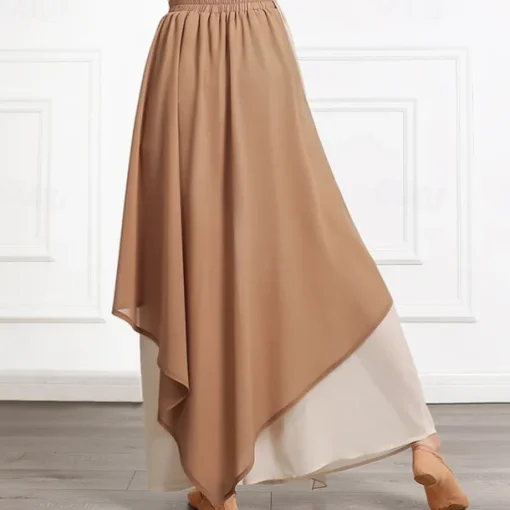 Dance Basic Women's Daily Bottoms Activewear Pants Sashes / Ribbons Ruching Splicing Women's Training Performance High Chiffon