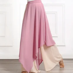 Dance Basic Women's Daily Bottoms Activewear Pants Sashes / Ribbons Ruching Splicing Women's Training Performance High Chiffon