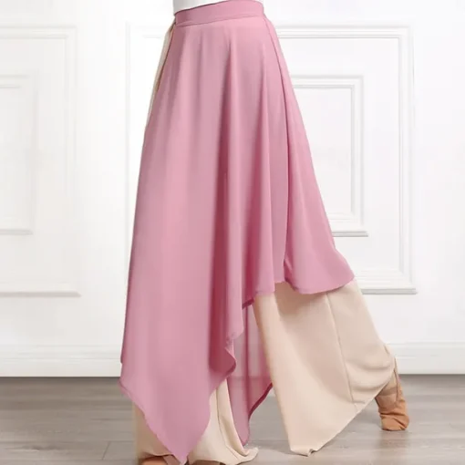 Dance Basic Women's Daily Bottoms Activewear Pants Sashes / Ribbons Ruching Splicing Women's Training Performance High Chiffon