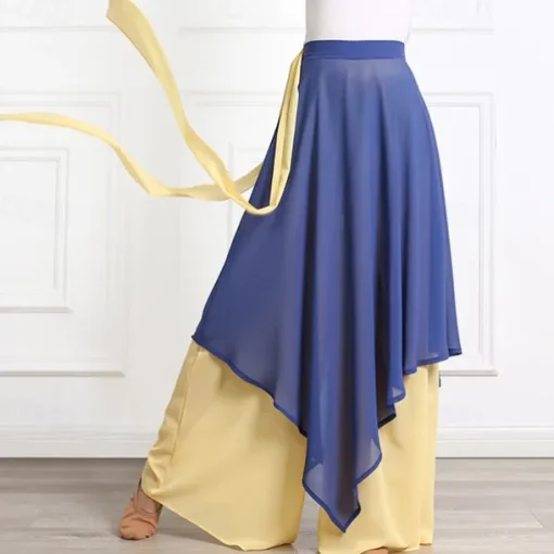 Dance Basic Women's Daily Bottoms Activewear Pants Sashes / Ribbons Ruching Splicing Women's Training Performance High Chiffon