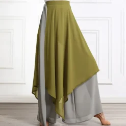 Dance Basic Women's Daily Bottoms Activewear Pants Sashes / Ribbons Ruching Splicing Women's Training Performance High Chiffon