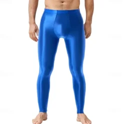 Dance Costumes Activewear Pole dance Pants Pure Color Men's Performance Training High Nylon