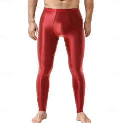 Dance Costumes Activewear Pole dance Pants Pure Color Men's Performance Training High Nylon