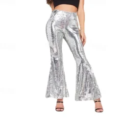Dance Costumes Pants Glitter Sequins Women's Performance Party Natural Sequined
