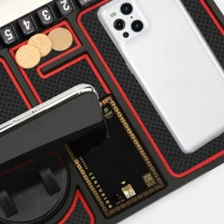 Dashboard Phone Holder Portable Multifunction Anti-Slip Phone Holder for Car Dashboard Compatible with Samsung Galaxy iPhone Phone Accessory