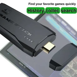 DATA FROG Retro Video Game Console 2.4G Wireless Console Game Stick 4k 10000 Games Portable Video Game Dendy Game Console for tv, Christmas Birthday Party Gifts for Friends and Children