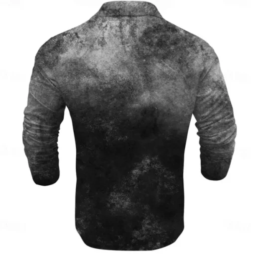 Day of the Dead Men's Dark Polo Shirts Short Sleeve Polo Shirts Turndown Sportswear Abstract Casual Street Daily Holiday Beach 3D Print Spring & Summer Black Red Blue