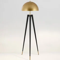 Decoration Floor Lamp Tripod Floor Lights Copper Modern LED Standing Lamp Mid Century Standing Light with Table for Office Floor Lamp 110-240V