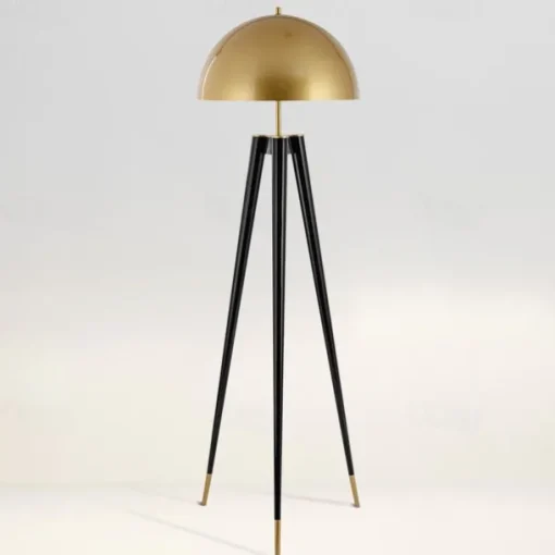 Decoration Floor Lamp Tripod Floor Lights Copper Modern LED Standing Lamp Mid Century Standing Light with Table for Office Floor Lamp 110-240V