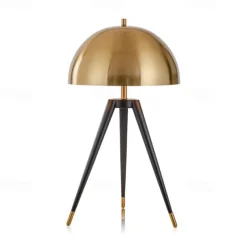 Decoration Floor Lamp Tripod Floor Lights Copper Modern LED Standing Lamp Mid Century Standing Light with Table for Office Floor Lamp 110-240V