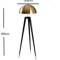 Decoration Floor Lamp Tripod Floor Lights Copper Modern LED Standing Lamp Mid Century Standing Light with Table for Office Floor Lamp 110-240V