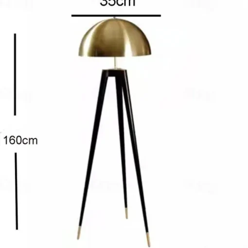 Decoration Floor Lamp Tripod Floor Lights Copper Modern LED Standing Lamp Mid Century Standing Light with Table for Office Floor Lamp 110-240V