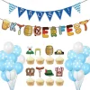 Dedicated To Oktoberfest Party Decoration Paper Banner Pull Flag Pennant Balloon Cake Card Card Wish