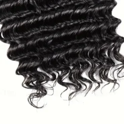 Deep wave bulk human hair 100 % Human Hair Braiding Human Hair Bulk No Weft deep Wave 100G per package Natural color 10-28 Inch 3Bundles