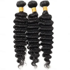 Deep Wave Bundles Brazilian Human Hair 3 Bundles Remy Human Hair Weft
