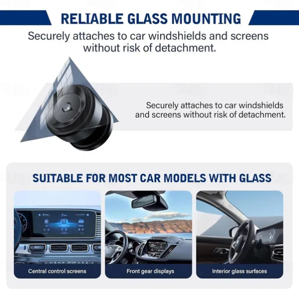 360-degree Adjustable Electric Vacuum Magnetic Suction Cup Phone Mount Hands-Free Magnetic Cell Phone Holder for Car/Gym/Mirror/Smooth Surface Compatible with Magsafe iPhone