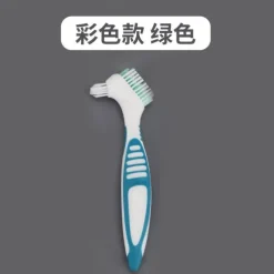 Denture Toothbrush For Adults, Denture Cleaning Brush, Hard Denture Brush Oral Care Double-Sided Toothbrush, Specially Designed To Thorough Cleaning Dentures & Bridges