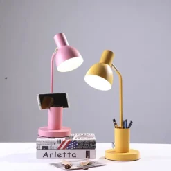 Desk Lamp Eye Protection / Adjustable / Dimmable LED power supply For Bedroom / Study Room / Office AC100-240V Yellow / Blue / Pink / CE Certified