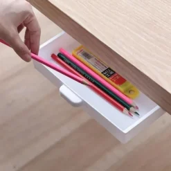 Desk Storage Box Invisible Load Bureau Paste Type Finishing Box Student Bedroom Desktop Creative Dtationery Box