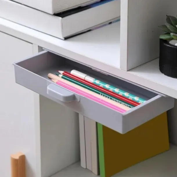 Desk Storage Box Invisible Load Bureau Paste Type Finishing Box Student Bedroom Desktop Creative Dtationery Box
