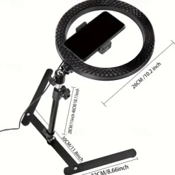 Desktop Live Mobile Phone Overhead Shooting Stand Network Red Fill Light Food Live Still Life Shooting Folding Remake Stand