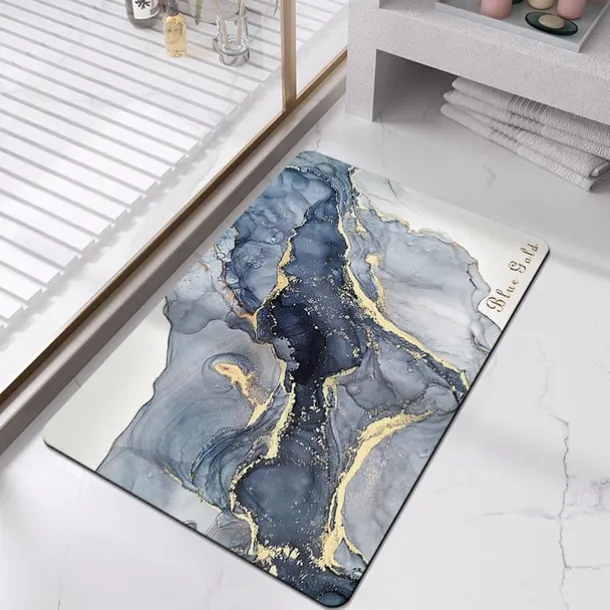 Diatomaceous Earth Bath Mat Super Absorbent Toilet Door Quick-Drying Foot Mat Entry Door Mat Non-Slip Mat