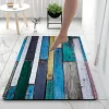 Diatomaceous Earth Bath Mat Color Stripe Pattern Super Absorbent Bathroom Rug Door Mat New Design