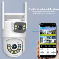 DIDSeth 4MP Wifi Ptz Camera Outdoor Dual-Lens Human Detect Night Vision Security Protection CCTV Vedio Surveillance IP Camera