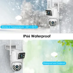 DIDSeth 4MP Wifi Ptz Camera Outdoor Dual-Lens Human Detect Night Vision Security Protection CCTV Vedio Surveillance IP Camera