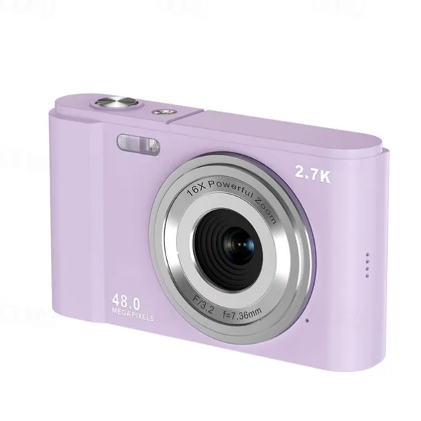 Digital Camera 1080P 48 Mega Pixels Vlogging Camera with 16X Zoom Mini Cameras Video Recorder Camcorder for Beginners Christmas Birthday Gift