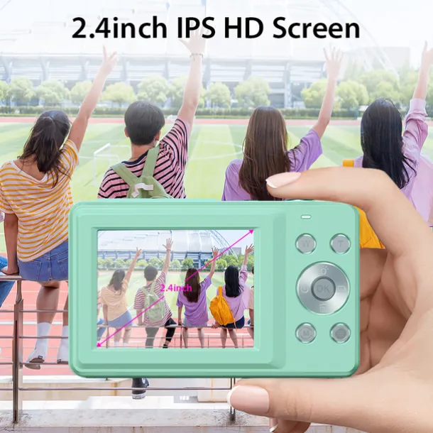 Digital Camera 1080P 44MP Vlogging Camera with LCD Screen 16X Zoom Compact Portable Mini Rechargeable Camera Gifts for Students Teens Adults Girls Boys