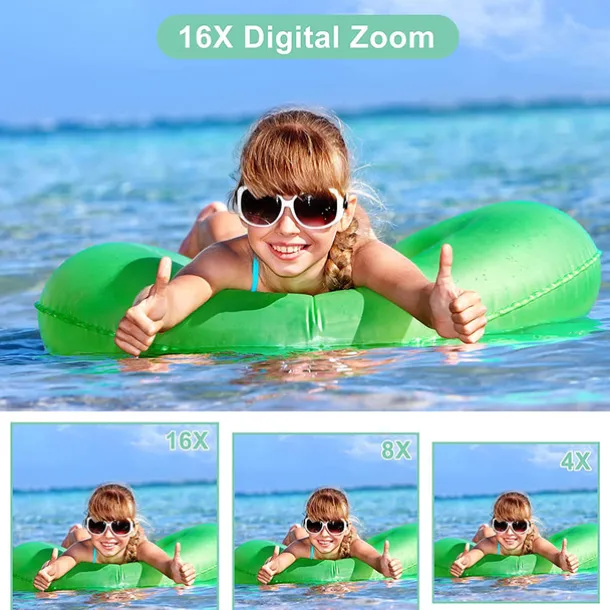 Digital Camera 1080P 44MP Vlogging Camera with LCD Screen 16X Zoom Compact Portable Mini Rechargeable Camera Gifts for Students Teens Adults Girls Boys