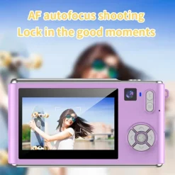 Digital Camera with Zoom Dual Cameras Auto Focus Vlogging Selfie for Travel Camera Auto Focus