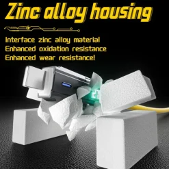 Digital Display Data Cable Typec 4-in-1 Silicone PD Fast Charging Cable a Drag 4 USB Android Phone Charging Cable