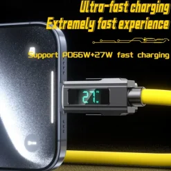 Digital Display Data Cable Typec 4-in-1 Silicone PD Fast Charging Cable a Drag 4 USB Android Phone Charging Cable