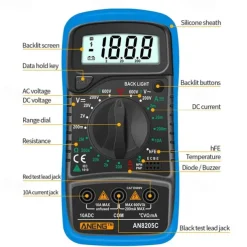 Digital Display Multimeter Multifunctional Digital Universal Watch With Backlight Home High-precision Voltage and Current Meter