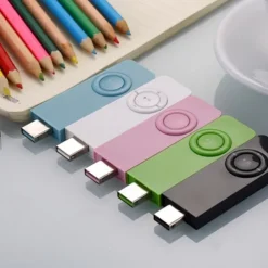 Digital MP3 Player Portable USB Rechargable Media Sound MP3 Music Player with Lanyard for Student Valentine's Day Gifts